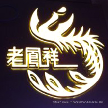 Lettre acrylique lumineuse superbe de la Manche LED de Lit entier pour le panneau d&#39;affichage de signe de magasin